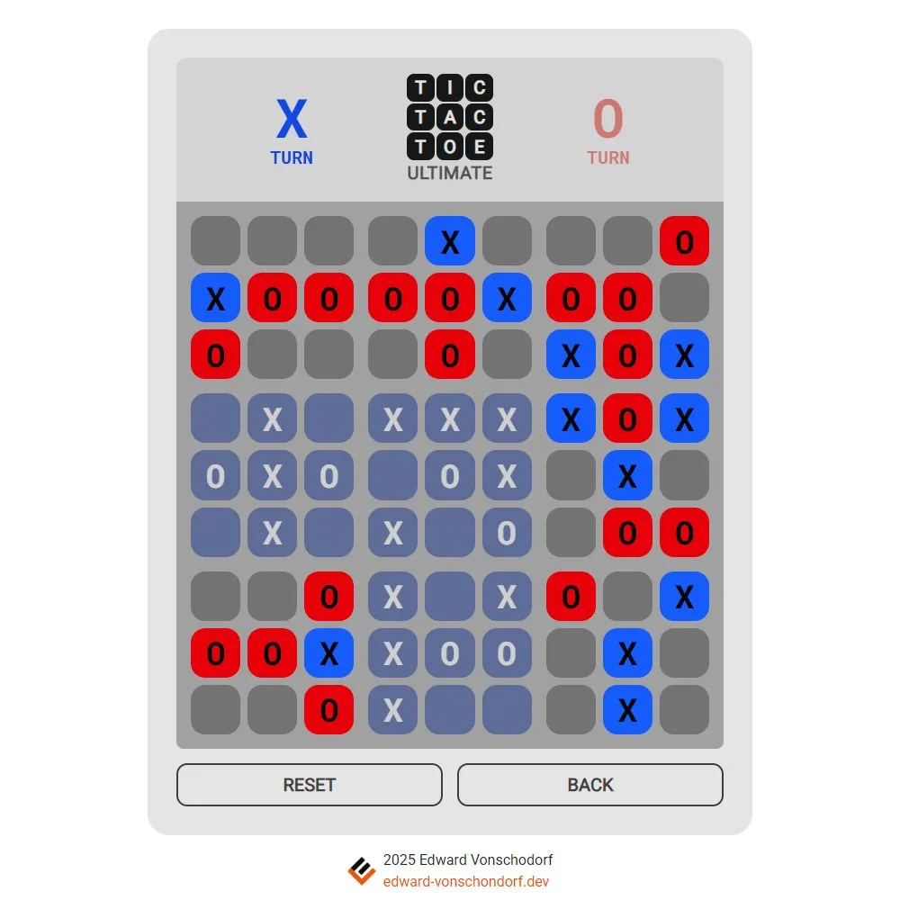 Tic Tac Toe React screenshot